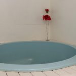 indoor spa bath in the motel room
